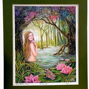 2008 Good Omen 2/400 Gothic Decor 9x11 Enchanted Forest Signed Emily Bailivet